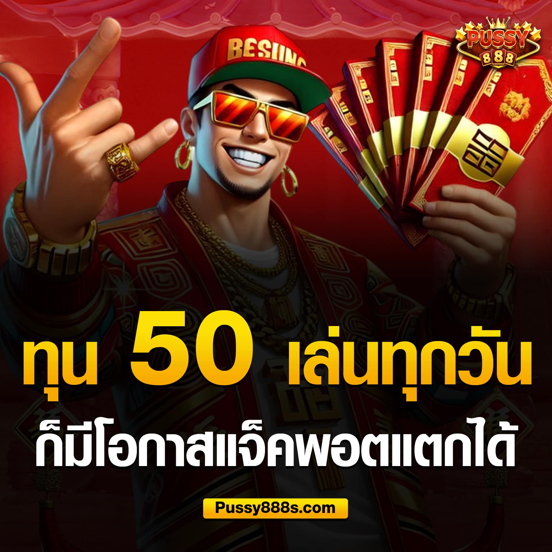 ทุน 50 แจ็คพอตแตกได้