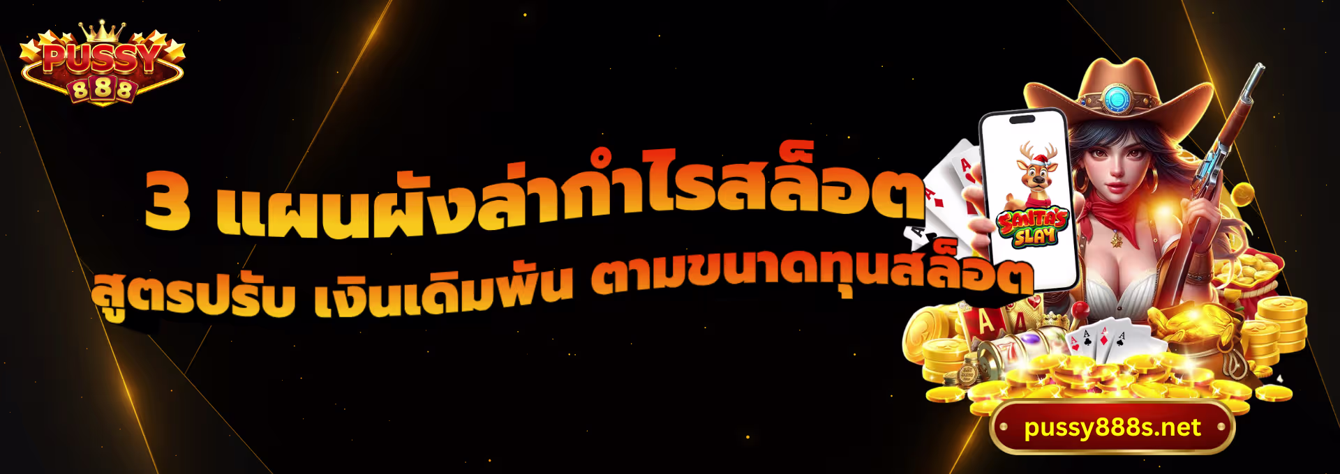 3 แผนผังล่ากำไรสล็อต-พุซซี่888